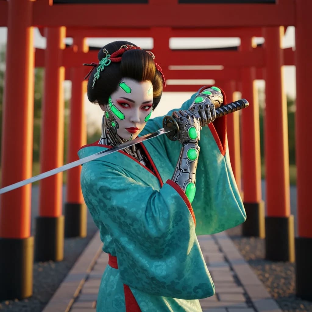 赛博艺伎：武士风采