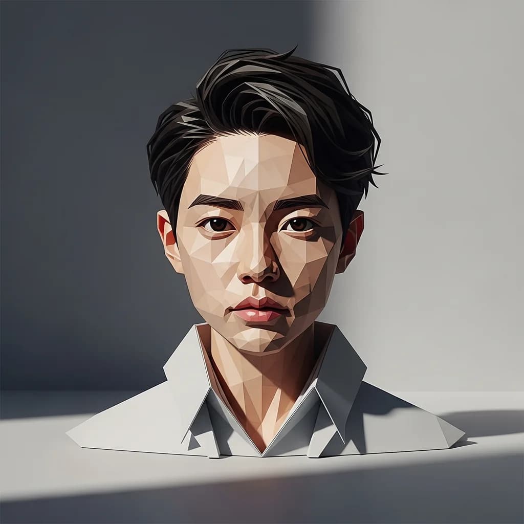 折纸肖像：纸艺的完美呈现